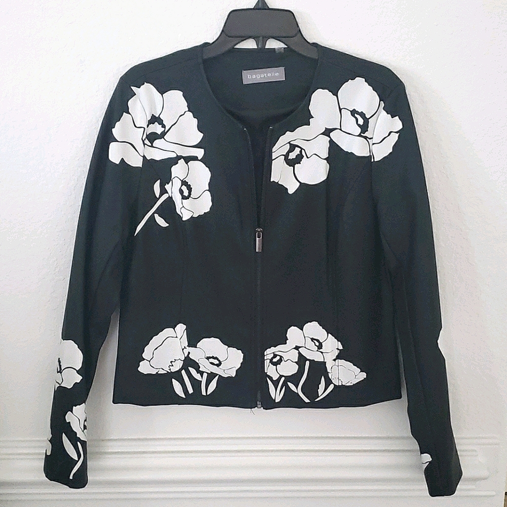 Bagatelle Leather Like zippered Jacket